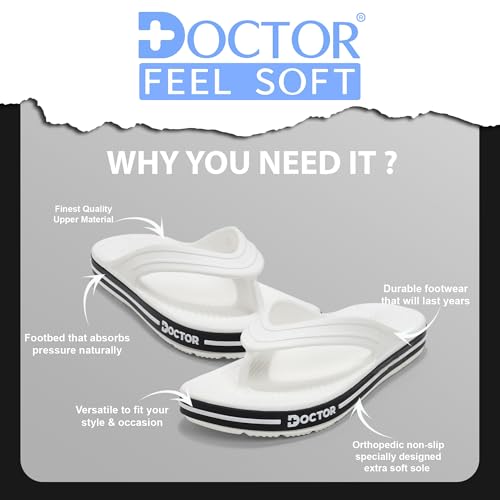 Image of Men's Comfort Flip Flops with Cushioned EVA Sole | Lightweight Anti-Slip Everyday Wear Slippers for Walking, Home, Outdoor & Casual Use