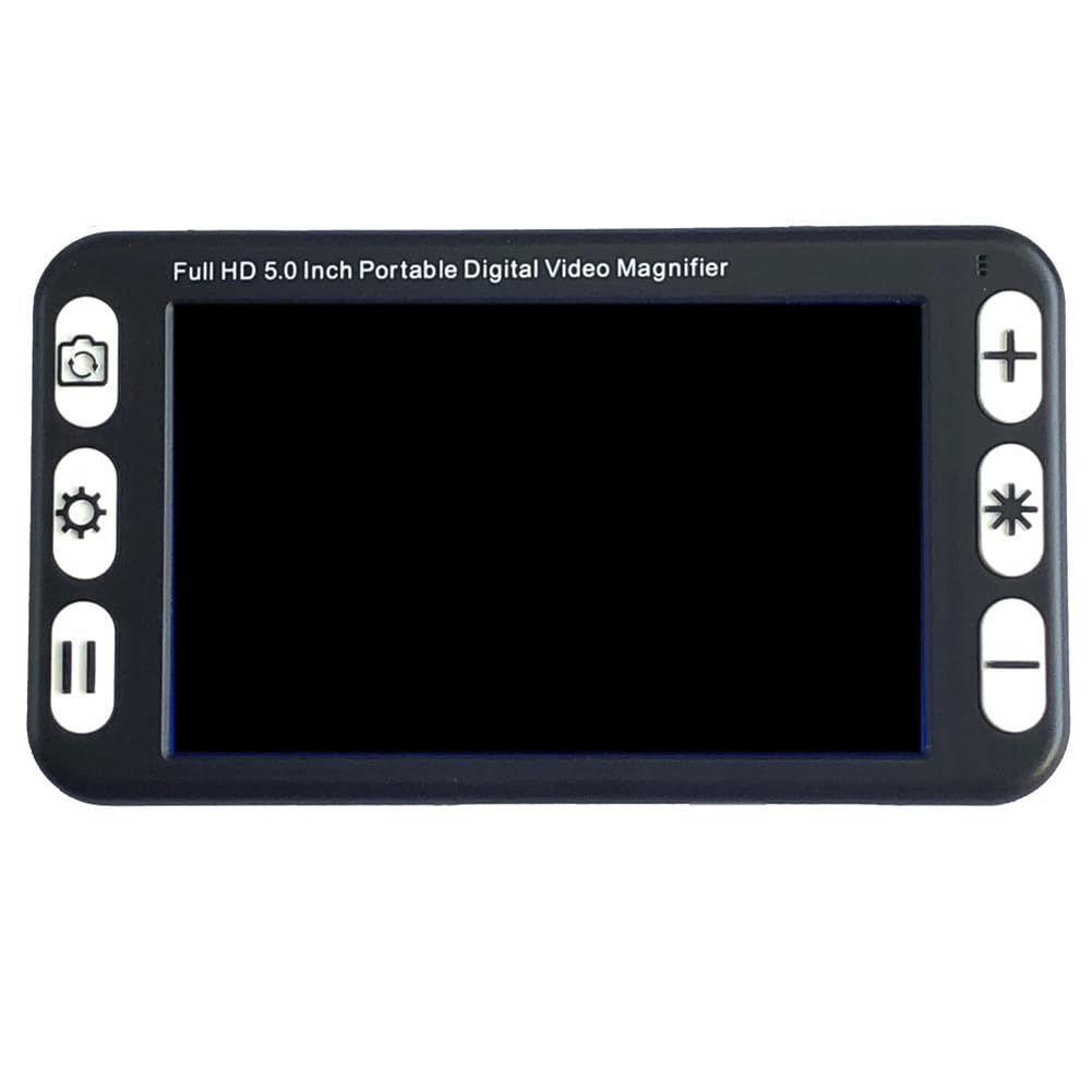 Tragbare Lupe mit 5-LCD-Display, Videolupe für Sehbehinderte, Elektronische Lesehilfe, Digitale Videolupe mit EU-Stecker