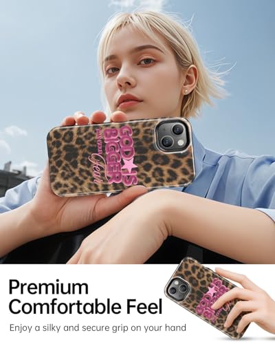 Coque iPhone 14 Plus léopard pour femme active adepte de MagSafe
