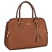David Jones - Sac à Main Femme Bugatti - Cabas Fourre-Tout Cuir PU Porté Epaule Bandoulière - Multi Poche Plusieurs Compartiments - Sac Tote Ville Travail Elégant Classique Chic Dame - Marron Camel