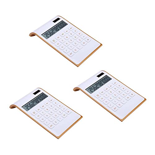 Calculatrice écran incliné blanc pour éliminer les reflets et les pannes de batterie