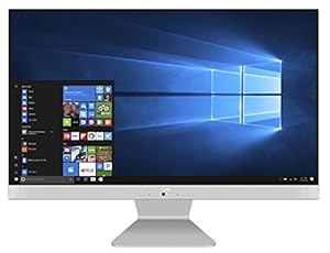 ASUS AIO M241, 23.8-inch (60.45 cms) FHD, Dual Core AMD AthlonSilver3050U, All-in-One Desktop (4GB/1TB HDD/Windows 10/Integrated Graphics/with Wired Keyboard & Mouse/White/5.4 Kg), M241DAK-WA169T