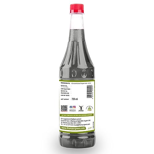 Image of Dhampure Speciality Sugarcane Molasses Syrup 2400ml (3 x 800ml) Kakvi | Raab | Liquid Jaggery | Baking & Cooking | Thick Caramel Flavour | No Artificial Colours