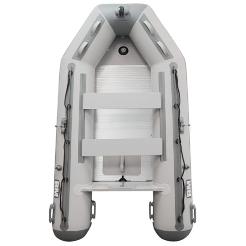 Beyond Marina 10.8ft Inflatable Boat - 4-5 Person Inflatable Dinghy Boat for Adults 15 Horsepower Heavy Duty Fishing Boat with Aluminum Floors