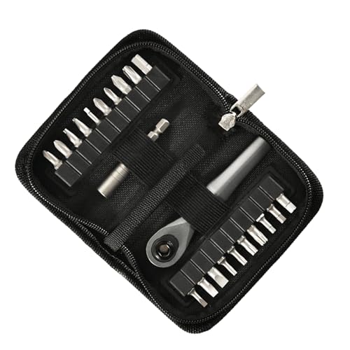 Juego de destornilladores de trinquete 22 en 1, juego de puntas de trinquete, herramienta de reparación multiusos, destornillador manual
