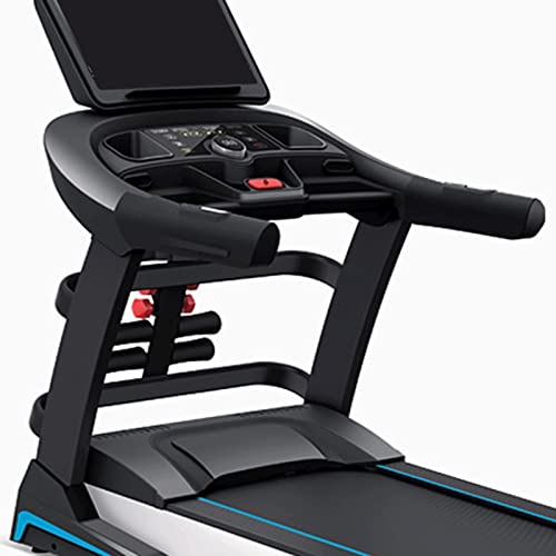 Image of Home Large Screen Multi-Function Treadmill Machine Shock Absorption Folding Sports Equipment Electric Treadmill (Black)