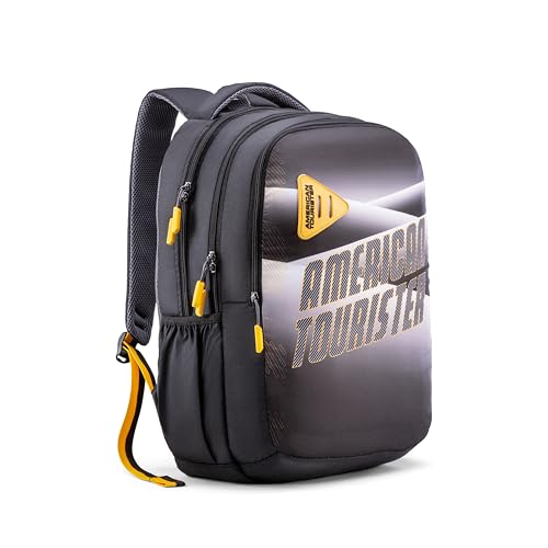 Image of American Tourister Nexa Style 03 | 32 L Backpack | 3 Compartments | School & College Bag for Men & Women | Black | 1 Yr Global Warranty