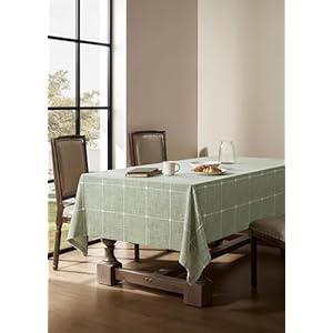 Zeemartgridembroideredhemmedtableclothsgreen52x70inchfarmhousestyleheavyweightcottonlinensagegreentableclothsbohoplaidwaterresistantrectangletablecloth Urban Country Home Decor Zeemart grid embroidered hemmed tablecloths green 52×70 inch farmhouse style heavy weight cotton linen sage green tablecloths boho plaid water resistant rectangle table cloth urban country home decor
