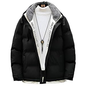 [foveitaa] 冬服 メンズ 防寒 コート 中綿 ジャケット 厚手 防風 防寒 シンプルデザイン 暖かい アウター
