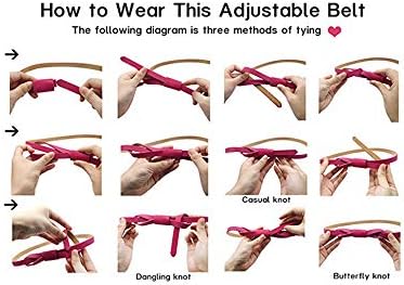 maikun Womens Adjustable Leather Belts Fashion Skinny Minimalism Waist Strap 7 Colors