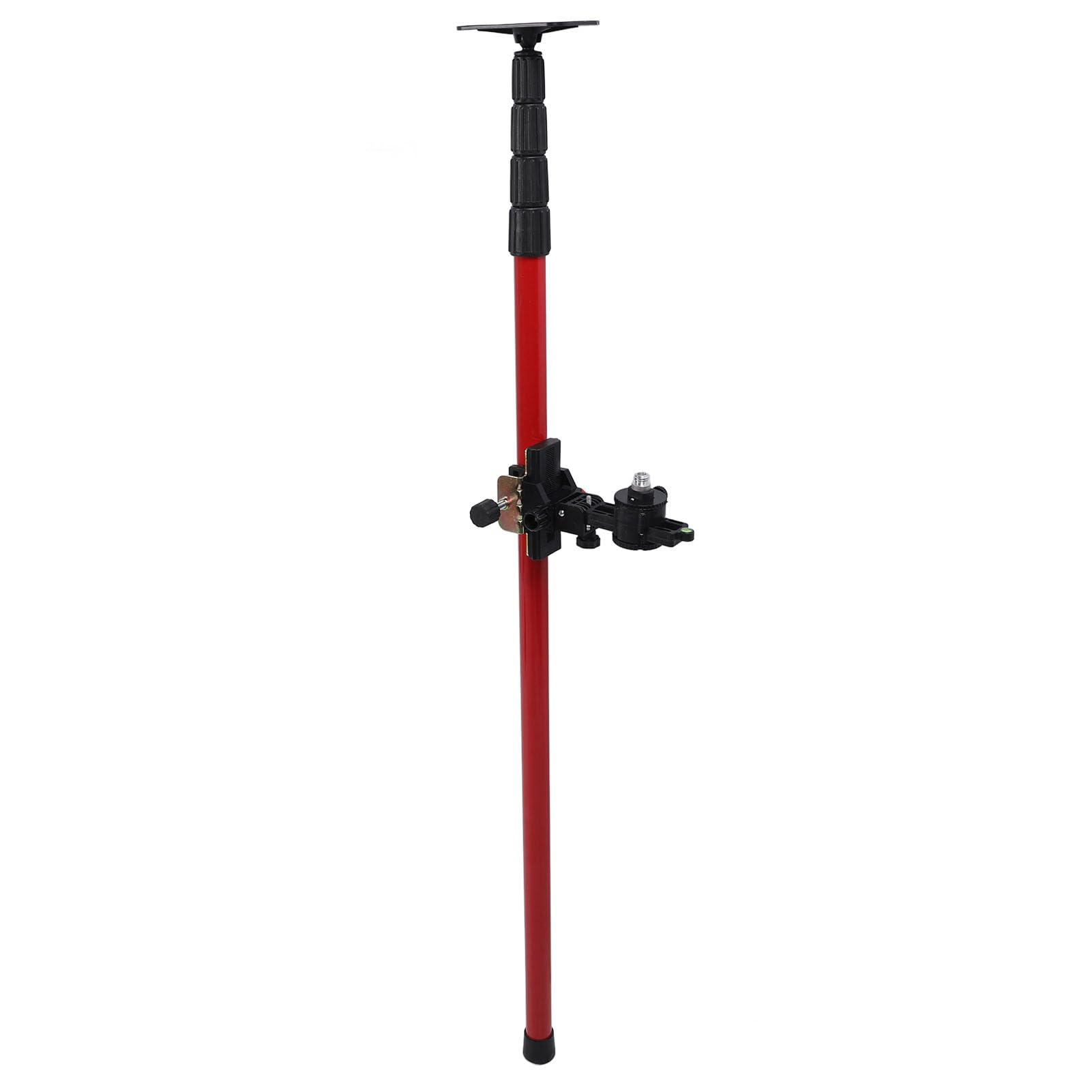 Marhynchus Poste de Nivel Láser, Varilla de Montaje Telescópica de 120 Cm a 400 Cm Ajustable con Estabilizador Universal de Interfaz de 6 Mm y 15,2 Mm, para Poste de Nivel de Láser de