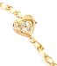 Produktbild Evil Wear Damen Uhren Gold Wickel Armband Uhr Weisse Perlen Gold Herz