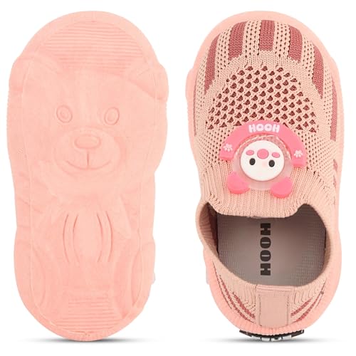 Image of HOOH Baby Walking Shoes with Whistle Sound, Slip-on Knit Breathable Shoes for Baby Boys & Girls Upto 0 Months to 24 Months