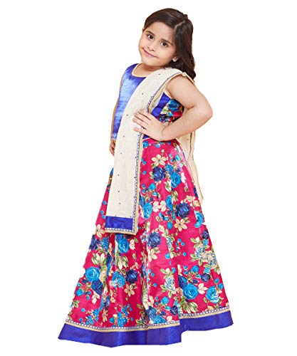 Image of TINY TOON Light Green Color Lehenga, Choli and Dupatta Set For Girl