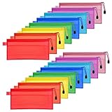  【Amplia gama de usos】Estas 16 bolsas con cremallera es muy adecuado para almacenar artículos de primera necesidad como cosméticos, llaves, tarjetas, teléfonos, etc.Y también adecuado para usarlo como estuche para lápices, suficiente para guardar bolígrafos y otros artículos de papelería.