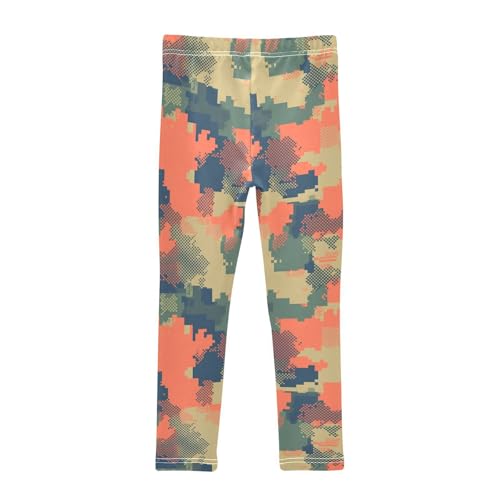 KLL Military Camouflage Pattern Safari Slatoddler Girls Athletic Leggings Stretchy Full Length Yoga Pants Exercise2