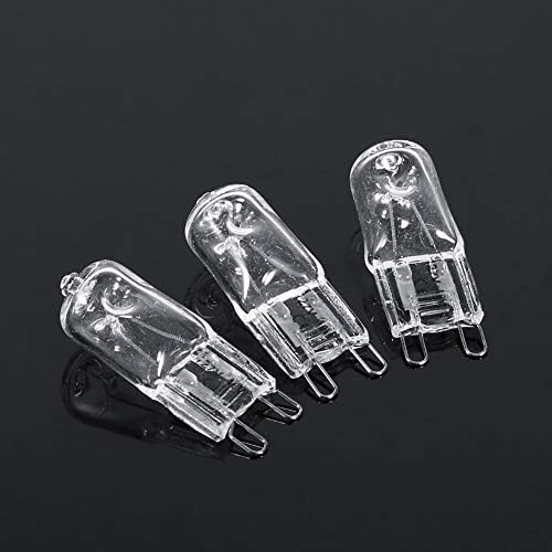 ANGGREK 10Pcs G9 Base 10Pcs G9 Base Halogen Light Bulb 120V 40W Lighting Replacement Home Warm White Bright