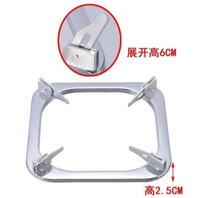 Accessoires de poêle à gaz blanc avec support carré pour éliminer les basculements - 5
