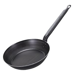 SS Iron Bottom Thick Frying Pan, 12.6 inches (3