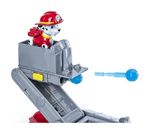 PAW PATROL Marshall 2 en 1 Camión de Bomberos Transformador 2 en 1 con 2 Figuras coleccionables