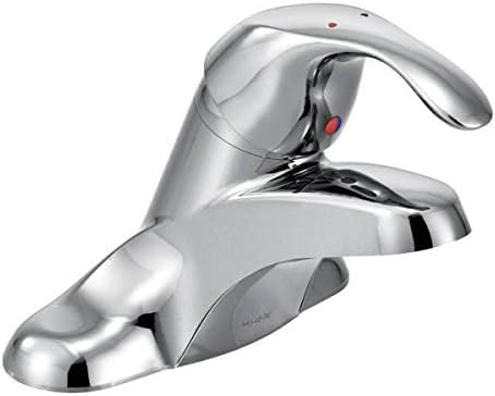 Moen 8430F05 Commercial M-Bition Single Handle Lavatory Centerset, Chrome Plated, 1" x 1" x 1"