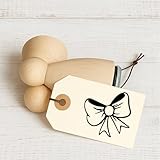 Stempidoo - Maxi Mini - Motivstempel - Schleife - Stempel zum Basteln von Karten, DIY, Papier, Stoffen