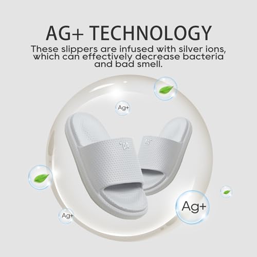 utune Cloud Slippers for Women and Men Massage Shower Bathroom Non-Slip Open Toe Super Soft Comfy Thick Sole Home House Cloud Cushion Slide Sandals for Indoor & Outdoor AG+ Slides4