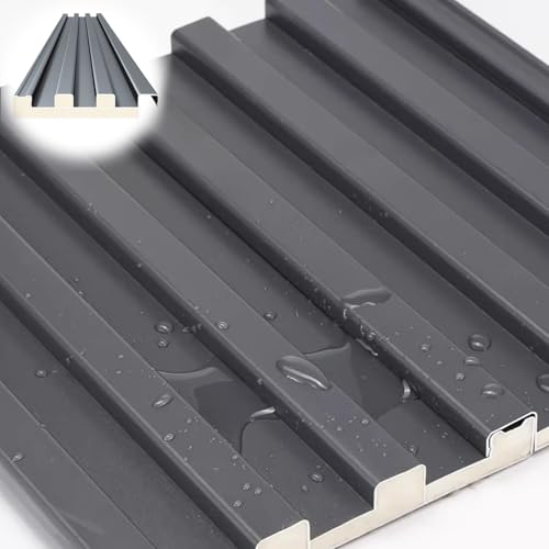 Láminas de techo para pérgola y toldos decorativos, paneles de metal corrugado para jardín, 6 uds
