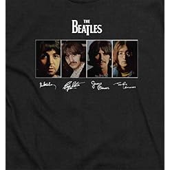 Spike t-Shirt pour Homme avec imprimé The Beatles Signature Noir - Les Beatles, Paul McCartney, John Lennon, RIngo Starr, George Harrison Spike t-Shirt pour Homme avec imprimé The Beatles Signature Noir – Image 3