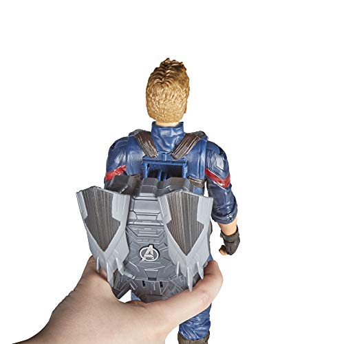 Avengers Boneco Capitão América e Acessório Vingadores Guerra Infinita Vermelho/Branco/Azul