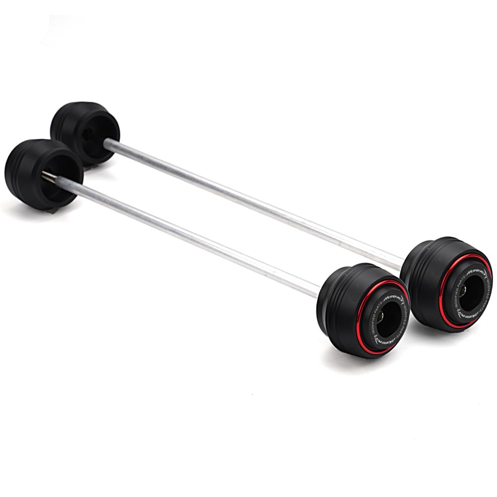 Passend Für CB750 CB 750 Hornet CB1000 CB 1000 Hornet SP 2023 2024 2025 Zubehör GabelSchutz Sturzpads Motorrad Hinterrad Vorderachse Fallschutz Radschutz (Rot)