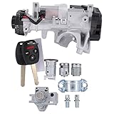 MOTOKU Ignition Switch Lock Cylinder Door Lock Fuel Cap Handrail Box Tool Lock with 4-Button Key Shells Set for Honda Accord 2008-2011