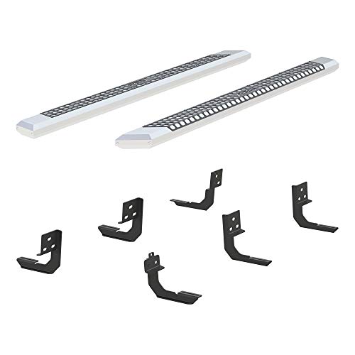 Estribos de aluminio cromado Aries para camioneta 91 pulgadas miniatura 2