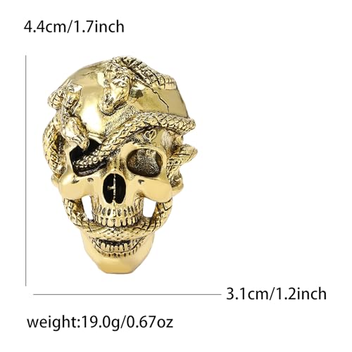 Image of Punk Skull Head Cross Sword Brooch Pin Cool Skeleton Lapel Pin for Dress Suit Decor Halloween Party Clothing Accessories for Women Men