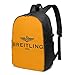 Produktbild BGDFN Breitling Rucksack mit Logo, trendiger Reise-USB-Rucksack, 43,2 cm (17 Zoll) Computer-/Business-Rucksack, Studentenrucksack, lässig, Wandern, Tagesrucksack