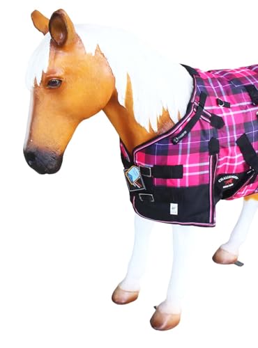 Image of CHALLENGER 1200D Foal Winter Blanket Miniature Pony Donkey Bellyband Turquoise Rustic