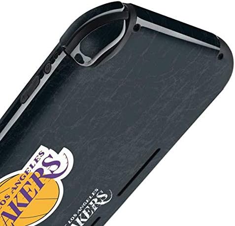 Skinit Decal Gaming Skin Compatible with Nintendo Switch Lite - Officially Licensed NBA Los Angeles Lakers Black Primary Logo Design