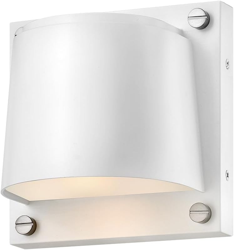 Hinkley Scout Extra Small Outdoor Wall Mount Lantern – Composite w/Anti-Fading, Etched Lens, Modern, Dark Sky – Black w/Brass Accent