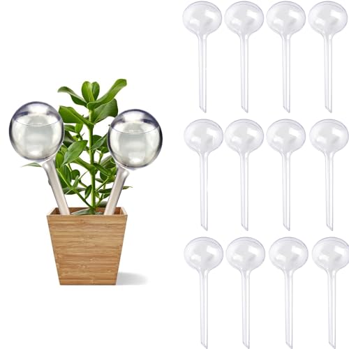 Klhamky Set di 12 Sfere per Irrigazione, per Piante e Fiori, Innaffiatori per Ufficio, Vacanza, Ø 8cm, 25.5 x 8.00 x 8.00 cm