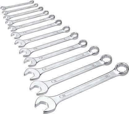 SHIVAYE Collection 12 Pcs Spanner 12 Spanner Set Double Sided Combination Wrench Double Sided Combination Wrench (Pack of 12)