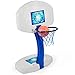 SwimWays 2-in-1 Pool Sport Combo Set - Volleyball Net & Outdoor Basketball Hoop for in- & Above Ground Pool, Outdoor Games for Adults and Family