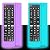 (2+2 Packs) Replacement Remote Control No Setup Fit LG TV Remote with Anti-Lost Soft Protective Silicone Cover Case Blue & Purple, Universal for LG All Smart LCD LED HDTV UHD OLED 3D 4K TVs