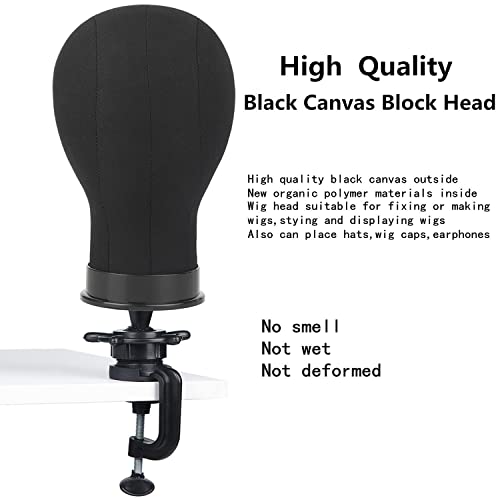 Lucicass Wig Head 23Inch Canvas Block Head Wig Stand With Mannequin Head For Making Wigs Display Styling Wig Head With Mount Hole #TOP4