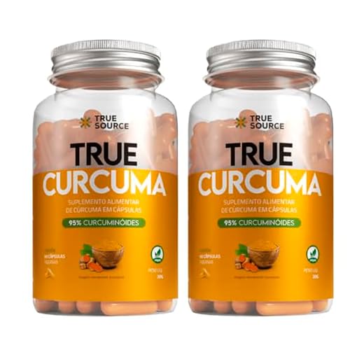 Kit 2x True Cúrcuma 130mg - 60 Cápsulas 500mg - True Source