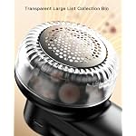coldSky Rechargeable Fabric Shaver, Lint Shaver with Digital Display, Sweater Shaver with 6-Leaf Blades and Safety Lock, 3-Speeds Defuzzer Remove Fuzz, Pills from Clothes, Furniture, Sofa, Blanket - Image 6