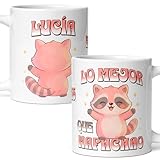 Ya en mundofriki.es: Taza Personalizada Divertida con Nombre Eres lo mejor que mapachao – Impresa en Ambas Caras Regalo Original y Personalizable 330ml (Mapache)