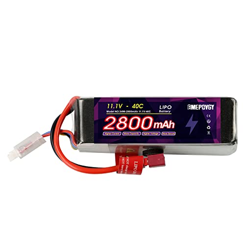 EMEPOVGY 3S RC Lipo Akku 2800mAh 40C 11,1V Wiederaufladbarer Lithium Polymer Batterie Pack mit Deans T Plug für FPV Aircraft Drone Quadcopter Flugzeug Cover