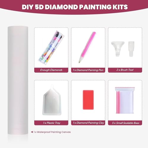 GUUOYUAL 5D Bricolage Bouddha Diamond Painting, DIY Broderie Dessin Zen Diamant Painting Kit Complet, Peinture Diamant Artisanat Point de Croix Painting pour Adultes Débutants 20 x 30 cm C - 11 – vue 6
