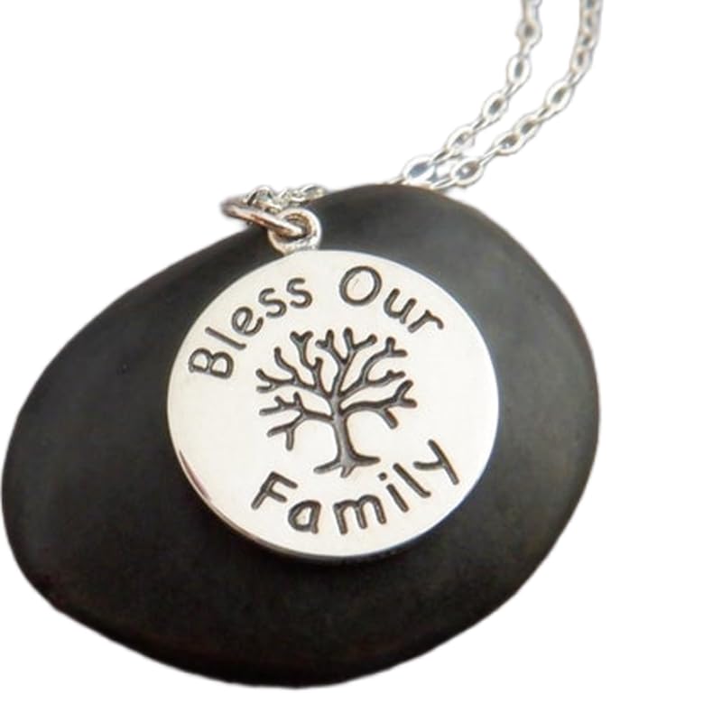 Collar de árbol de la vida de plata: el vínculo familiar eterno para mamá