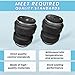 FLOVENTIS 2Pcs Universal Air Ride Suspension Spring Bags Double Bellow Standard 5000 lbs for Chevy/GMC/Ram/Ford Trucks Air Suspension Bags Kit